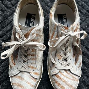 Golden Goose Tiger Print Sneakers